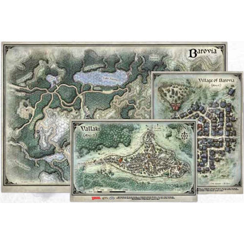 D&D 5E: Curse of Strahd Map Set (3)