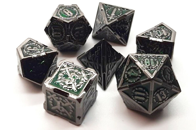 OSDMTL-69 Knights of the Round Table - Emerald Polyhedral 7 Die Set
