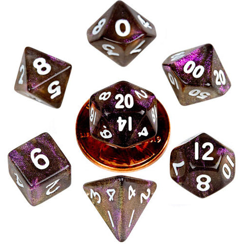 MET4174 MDG Mini Polyhedral Dice Set: Stardust Supervolcano