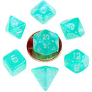 MET4180 MDG Mini Polyhedral Dice Set: Stardust Teal