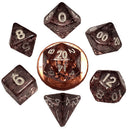 MET4203 MDG Mini Polyhedral Dice Set: Ethereal Black