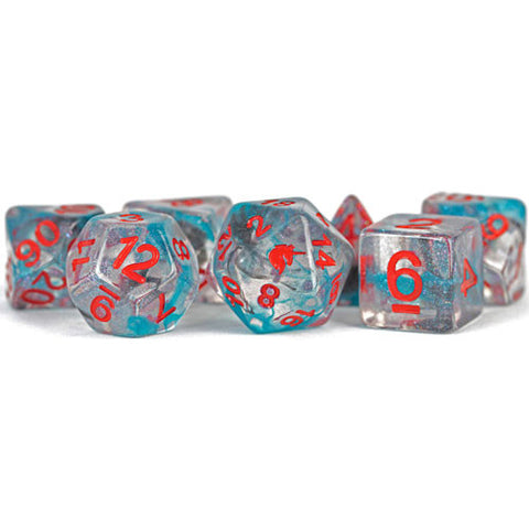 MET718 MDG Resin Poly Dice Set: Unicorn - Battle Wounds