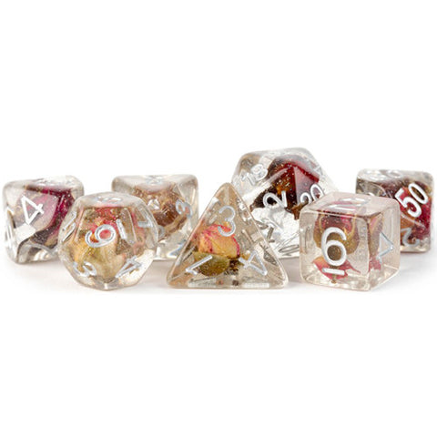 MET705 MDG Resin Poly Dice Set: Rose Dice