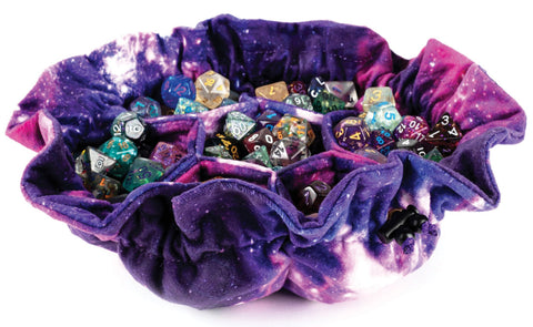 MET9102 MDG Velvet Dice Bag with Pockets: Nebula