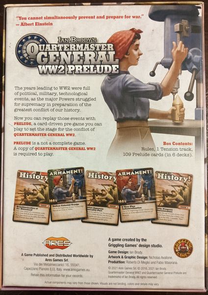 Quartermaster General: WW2 Prelude