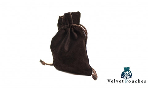 Game Accessories: Velvet and Cotton Gaming Pouch - Brown