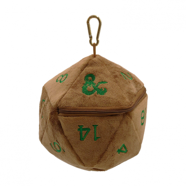 Dungeons & Dragons: Feywild Copper and Green D20 Plush Dice Bag