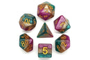 OSDRPG-134A Old School 7 Piece DnD RPG Dice Set: Gradients - Queen's Court