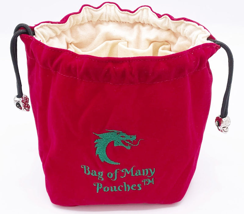 Bag Of Many Pouches - Red w/ Green (Santa's Bag)