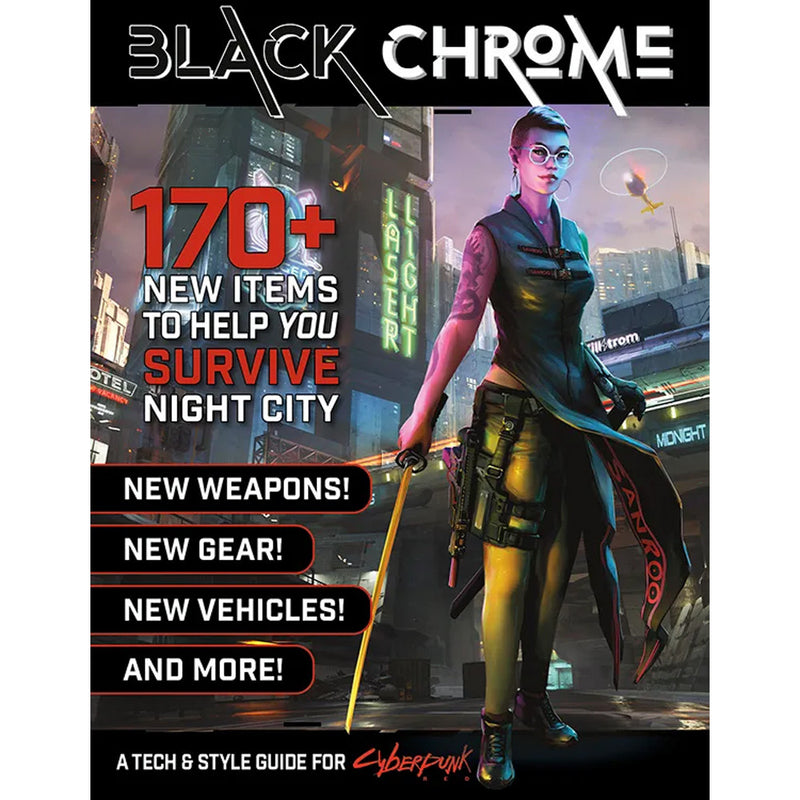 Cyberpunk RED RPG: Black Chrome - A Tech & Style Guide