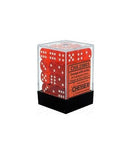 CHX 23803 Orange/White Translucent 12mm d6 Dice Block (36 Dice)