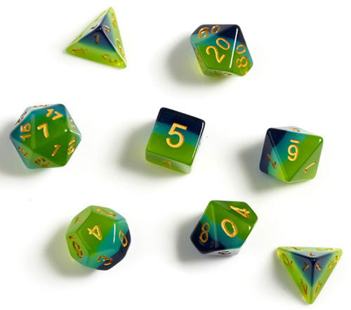 SDZ0002-05 Sirius Dice: Dice Set - Green + Blue