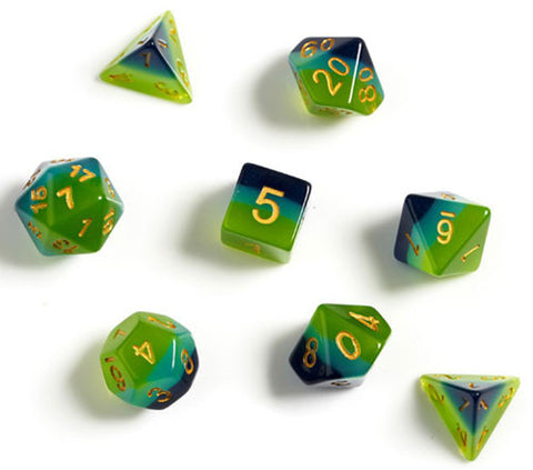 SDZ0002-05 Sirius Dice: Dice Set - Green + Blue