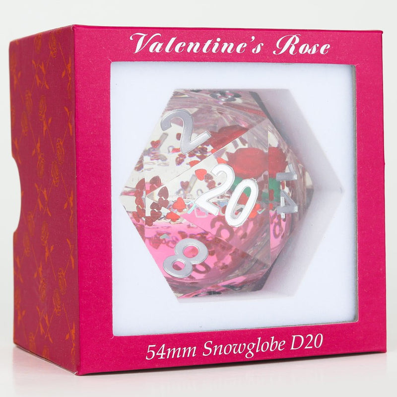 SDZ0012-12 Valentine's Rose 54mm Snowglobe D20