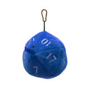 D20 Plush Dice Bag - Blue