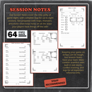 Dungeon Notes DM's Journals 3 Pack - Red