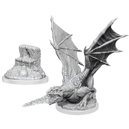 WZK 90589 D&D Nolzur's Marvelous Unpainted Minis: White Dragon Wyrmling